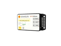 Side view of Genasun GV-5 controller highlighting the 6-position screw terminal block