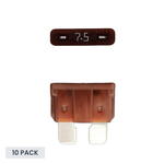 Exotronic 7.5A ATO/ATC Standard Automotive Blade Fuse - 10 pack