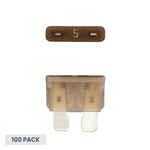 Exotronic 5A ATO/ATC Standard Automotive Blade Fuse - 100 pack