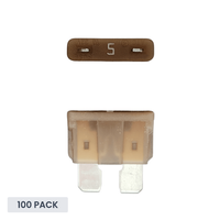 Exotronic 5A ATO/ATC Standard Automotive Blade Fuse - 100 pack