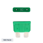 Exotronic 30A ATO/ATC Standard Automotive Blade Fuse - 100 pack