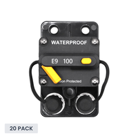 Exotronic 100A Surface Mount Waterproof DC Circuit Breaker - Side by Side - 20 Pack