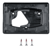 Rear view of GX Touch 70 wall mount bracket with three mounting points and cable entry
