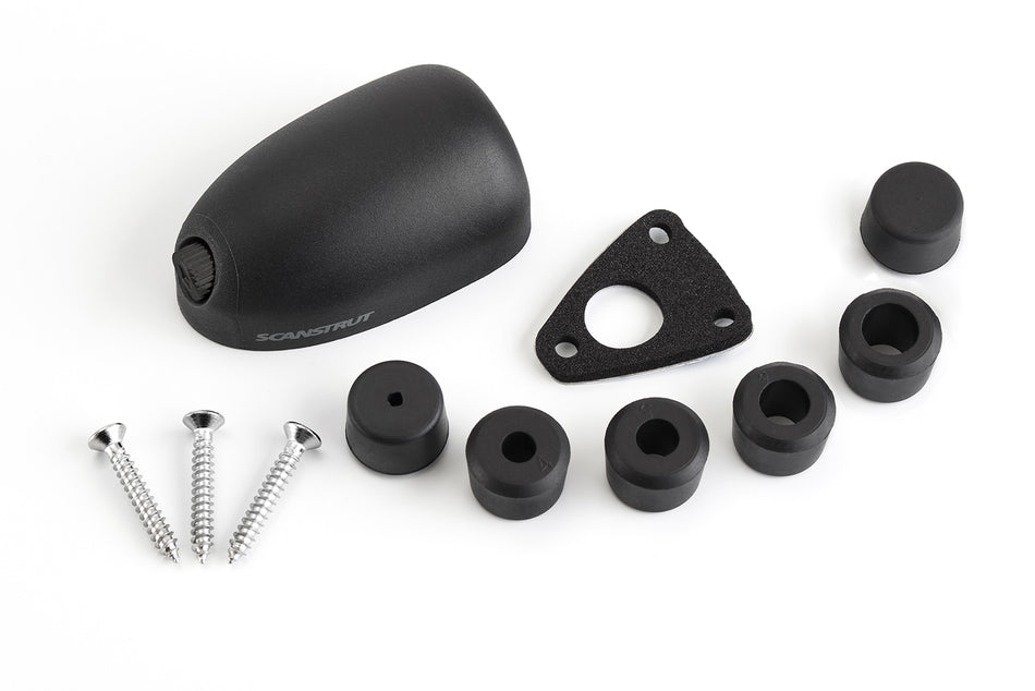 Marine cable seal kit including shell, gasket, stainless screws and multi-size bungs