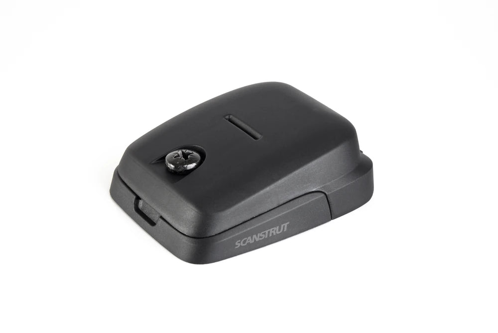 Low profile black double horizontal cable seal for marine and RV use