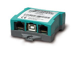 Mastervolt USB interface for connecting a PC to MasterBus or CZone networks featuring RJ45 and USB-B ports