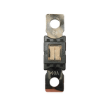 Top-down view of 40A Mega fuse with black housing and clear window