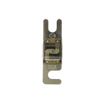 Top view of 200A Midi fuse featuring clear housing and tin-plated terminals