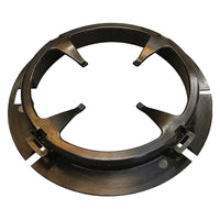 Black plastic universal collar for Mopeka LPG sensors with four internal retention prongs