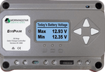 Morningstar EcoPulse PWM 30A solar charge controller with digital display and navigation buttons