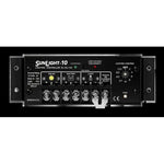 Front interface of Morningstar SunLight 12V 10A solar lighting controller with terminal labels and rotary dial