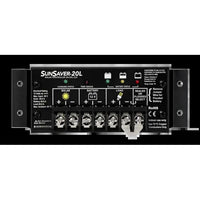 Morningstar SunSaver 20A 12V solar charge controller with LED indicators and screw terminal block