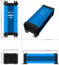 Dimensional drawing of Orion 24/12-40 showing length, width, and height measurements in millimetres