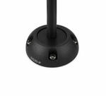 Black vertical cable seal with 9-14mm cable entry and stainless screws