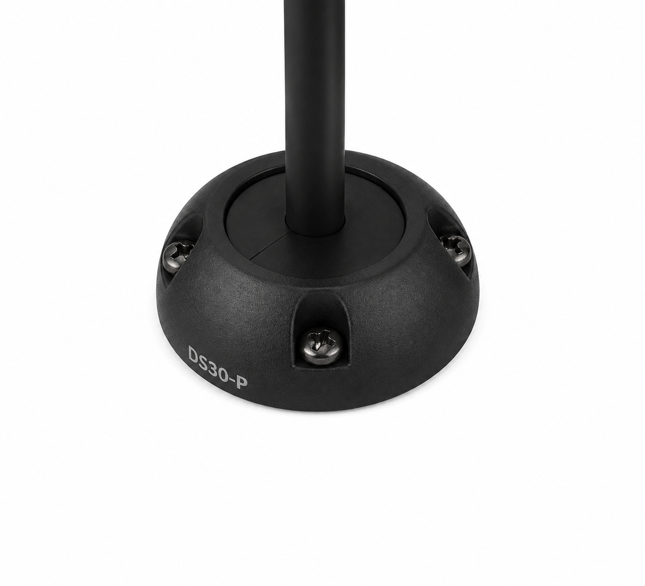 Black vertical cable seal with 9-14mm cable entry and stainless screws