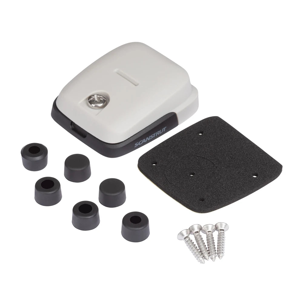 Scanstrut double cable seal kit including various size bungs, foam gasket and mounting screws