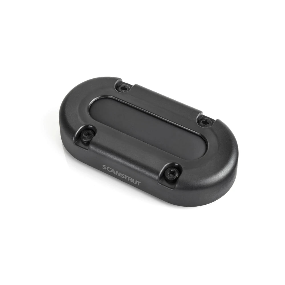 Closed Scanstrut multi cable seal in black with four visible screw points