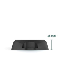 Side profile of RuuviTag Pro sensor indicating 15 millimetres total height