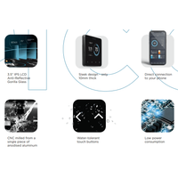 Infographic highlighting 10mm thin profile, CNC aluminium construction and Gorilla Glass screen