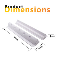 Dimensional drawing of 680mm solar bracket showing length, width and height