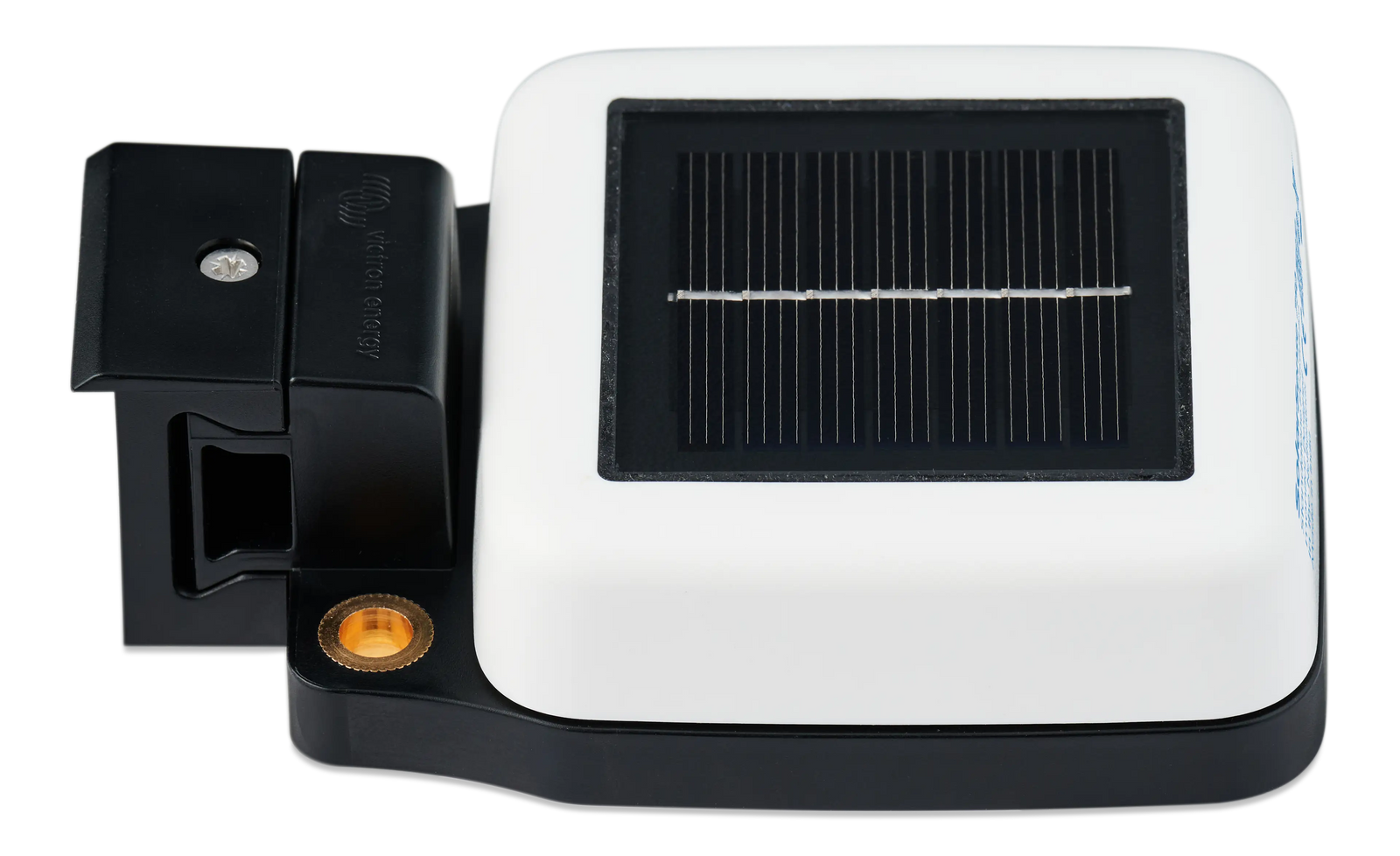 Perspective view of SolarSense 750 monitor showing durable white and black casing