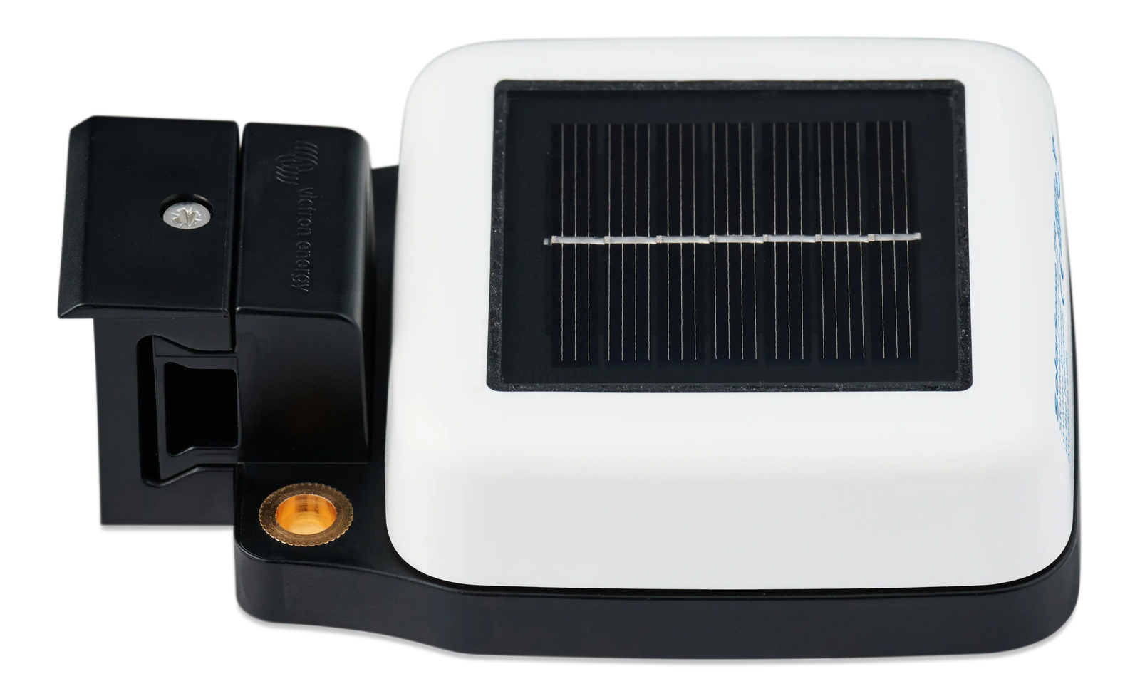 Perspective view of SolarSense 750 monitor showing durable white and black casing