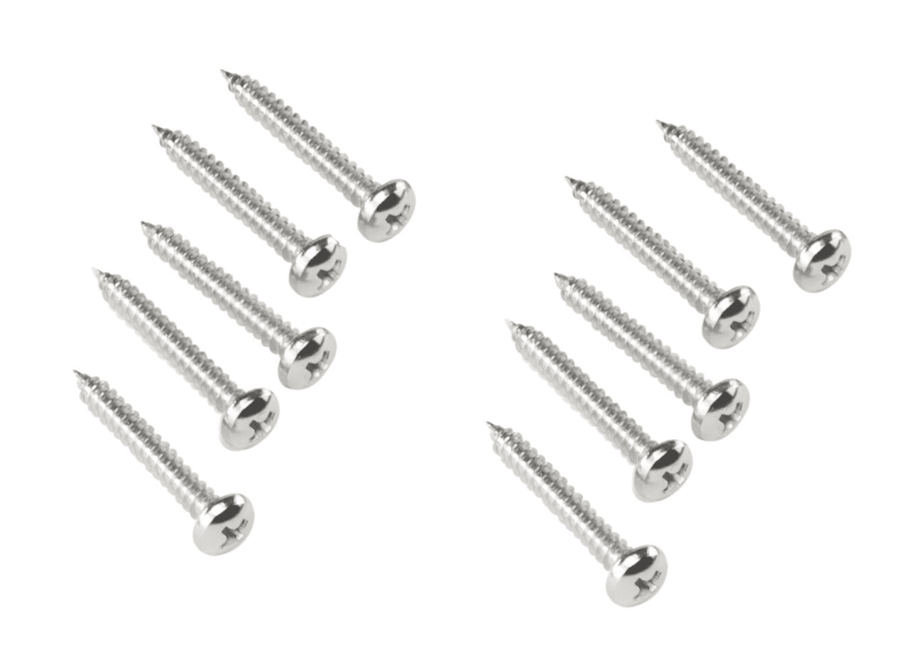 Set of eight stainless steel self-tapping screws for solar bracket installation