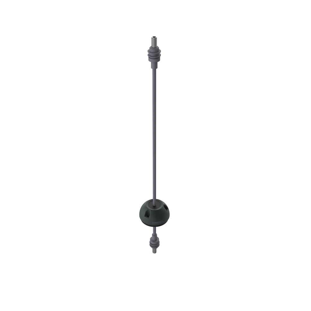 3D model render of a Starlink cable assembly with vertical entry seal integrated