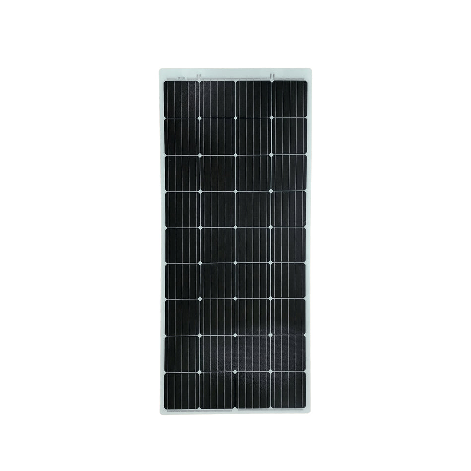 Front view of Sunman eArc 175W flexible solar panel with 36 cells