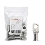 10 pack of tinned copper bellmouth lugs in retail packaging with a single lug displayed beside