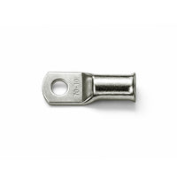 Top view of a 70mm2 tinned copper bellmouth lug with M10 stud hole