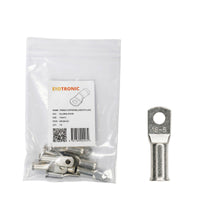 10 pack of Exotronic 16mm2 tinned copper lugs with M5 stud holes in retail packaging