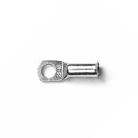 Top-down view of 25mm² M10 copper lug with size identification markings