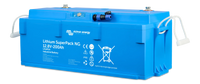 Right-side angled view of the Victron 12V 200Ah lithium battery