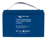 Victron Lithium SuperPack 12.8V 100Ah high current LiFePO4 battery with integrated carry strap and M8 terminals