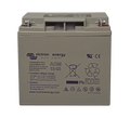 Victron 12V 22Ah AGM deep cycle battery with screw terminals and detailed specification label