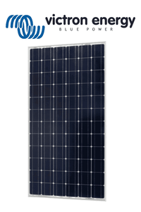 Victron monocrystalline solar panel with dark cells and silver aluminium frame