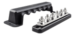250A busbar with 6 stainless steel terminal studs and black protective cover