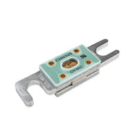 Victron CNN 325A 80V fuse for Lynx Shunt showing green insulated body and silver-plated copper terminals