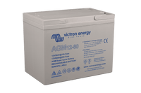 Perspective view of the grey Victron AGM 12-60 12V 60Ah deep cycle battery