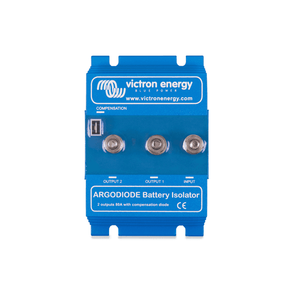 Victron Argodiode 80-2SC battery isolator with blue heatsink and three connection studs