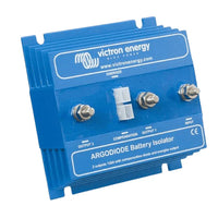 Blue Victron Argodiode battery isolator with aluminium heatsink and threaded M6 terminals