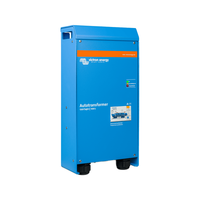 Left side perspective of heavy-duty Victron 100A autotransformer showing side mounting holes