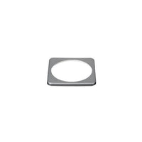 Square grey plastic bezel for mounting the battery monitor gauge