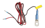 Victron temperature sensor featuring an integrated ring terminal and pre-crimped wire ferrules