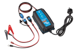 Victron 12V 10A Blue Smart charger with battery clamps, eyelet connectors and quick-connect cables