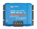 Front view of blue Victron BlueSolar MPPT 150/60-Tr solar charge controller