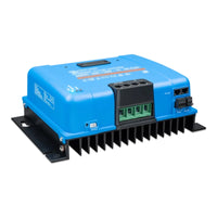 Side view of BlueSolar MPPT 250/70 solar charge controller showing interface and terminals