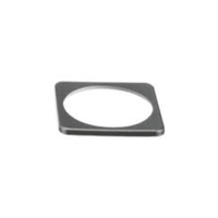 Square grey plastic bezel for flush mounting the battery monitor display