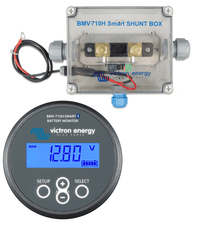 Victron BMV-710H Smart battery monitor gauge and high voltage shunt box